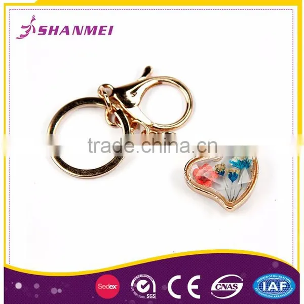 Low Price Frame Alloy Wholesale Heart Shaped Colorful Key Chain photo-4
