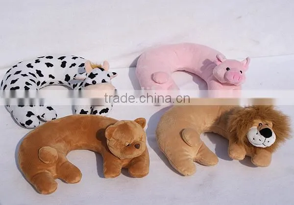 Very Cute Embroidered Plush Animal Pillow photo-2
