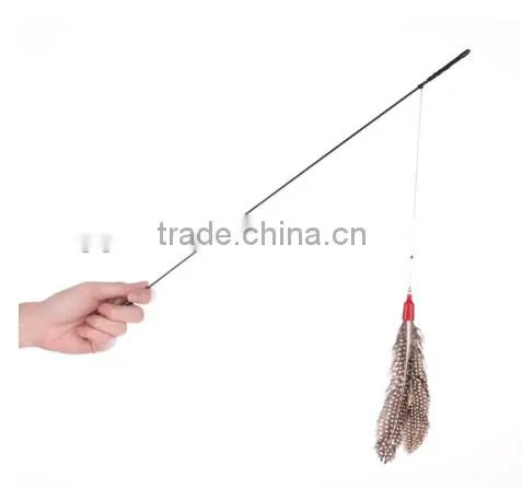 QQPET Factory Fashion Feather Cat Rod Cat Toys Variety Pack for Kitty photo-3