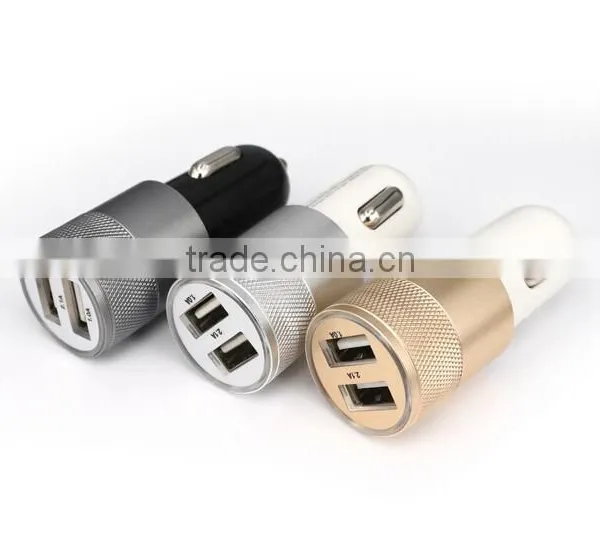 China Manufacture 3.1A Dual USB Car Charger With Bullet Shape Usb Cigarette Car Charger, Car Usb Charger photo-5