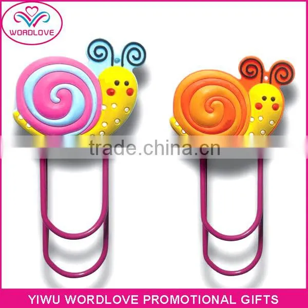 Custom 3D Love Heart Shaped PVC Magnetic Bookmark Clip for Sale photo-2