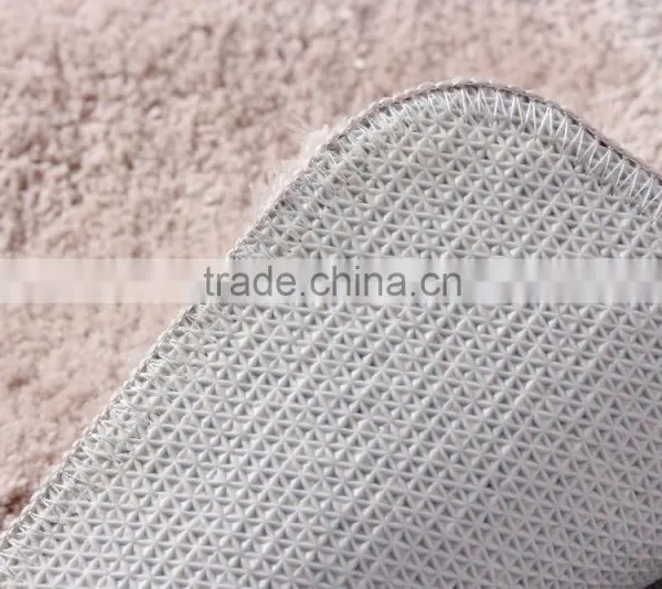 DaDa Solid Clocr 100% Polyester Anti_slip Bathroom Mat photo-4