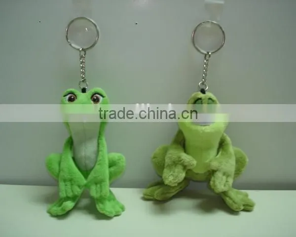 Plush Green Frog Key Ring