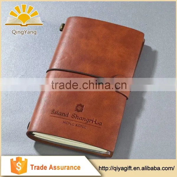 Leather Notebook Mini With Card Holder Elastic Band PU Diary Covers photo-3