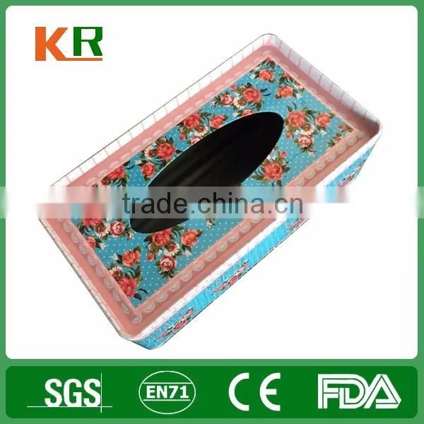 4C Printing Tissue Paper Tinplate Box Storage