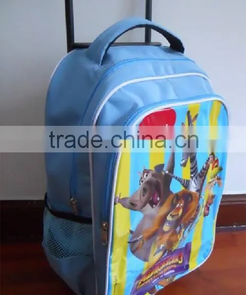 Cute Kid School Trolley Bag Wheeled School Backpack(TROB15-001) photo-2