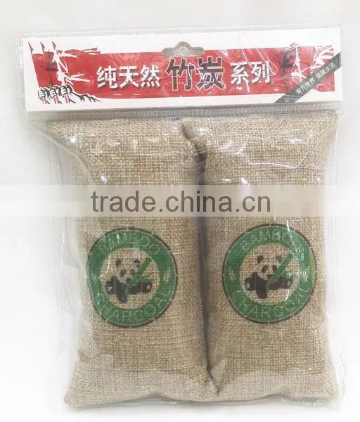 Amazon Hot Sale 75g/200g/500g Natural Activated Bamboo Charcoal Bag Air Freshner photo-4