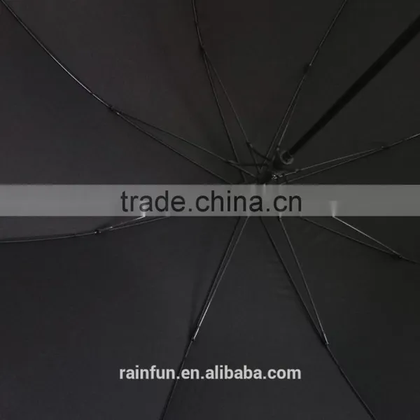 Automatic Open Long Umbrella With Black Fiberglass Frame photo-3