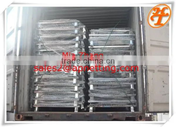 800x900x1200mm Foldable Galvanized Iron Basket Pallet Mesh photo-4