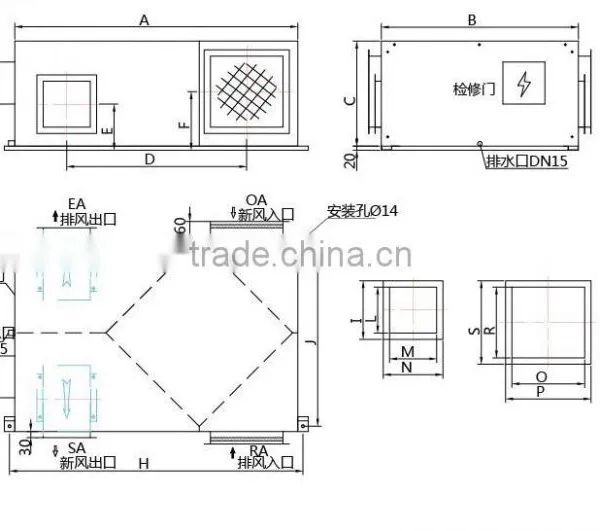 Air to Air Heat Exchanger for Air Heat Exchanger With Outdoor Telecom Cabinet photo-3