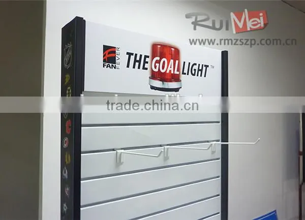 Flooring Portable Metal Supermarket Display Stand Slatwall Display photo-5