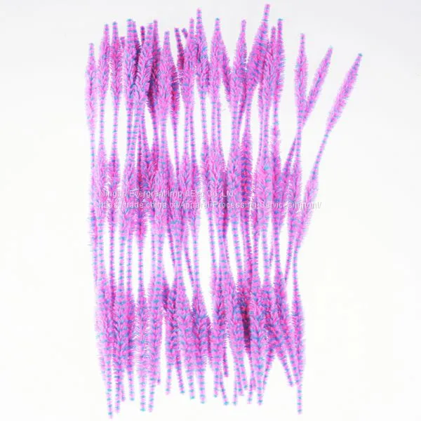 Pink Bumpy Chenille Stem Crafting Fluffy Sticks