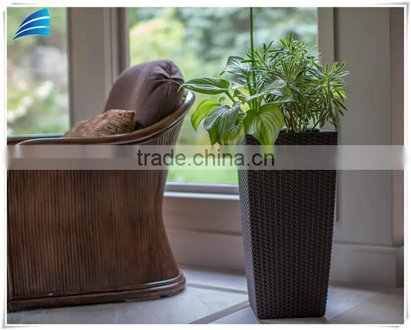 Self Watering Rattan Planter Pot photo-5