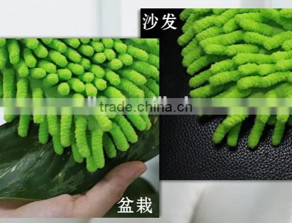 Small Order Stock Strong Absorb Shenil Double Side Home Cleaning Gloves photo-5