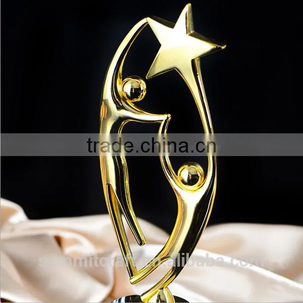 Golden Dancing Star Trophy With Crystal Base Trophy photo-2