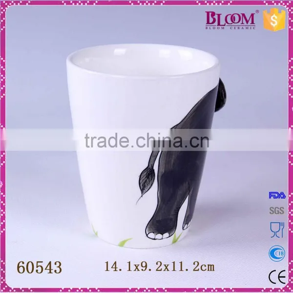 Unique White Ceramic Elephant Desgin Animal Mug photo-4