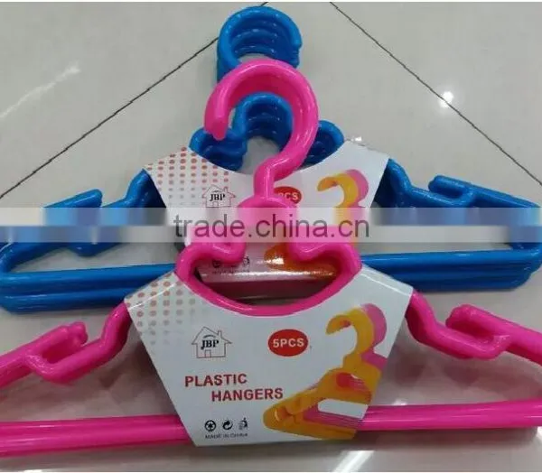 Plastic Colored Garment Hanger 5pcs/set photo-2