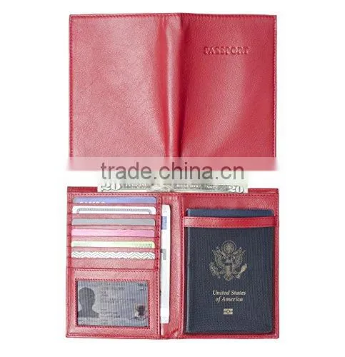 Anti Thief New Arrival Logo Custom Faux Leather Cheap Passport Holder photo-5