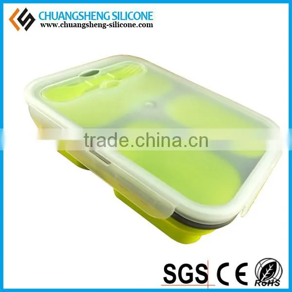 FDA Silicone Lunch Case, Food Container, Silicone Gift photo-6