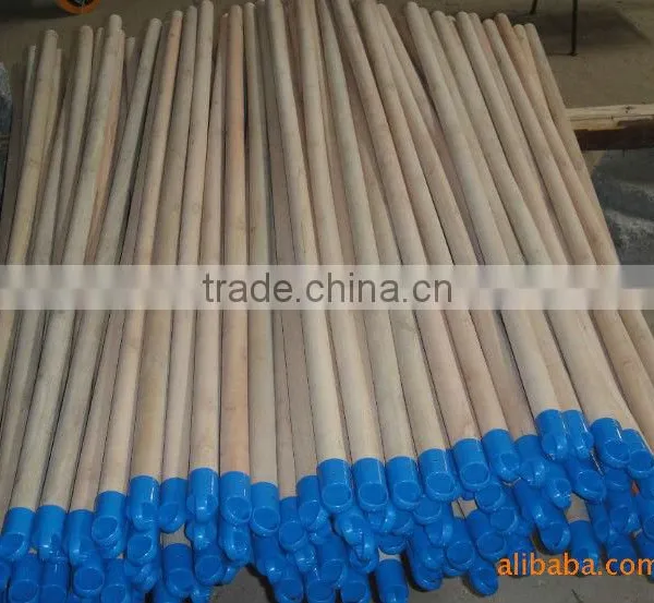 Natural Wooden Broom Handle With Plastic Cap photo-2