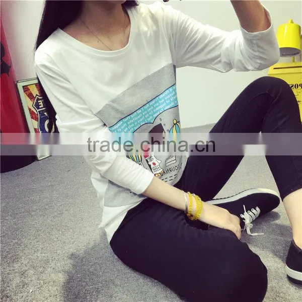 OEM China Wholesale Lady Tops Brand Fashion T-shirt for Women photo-3