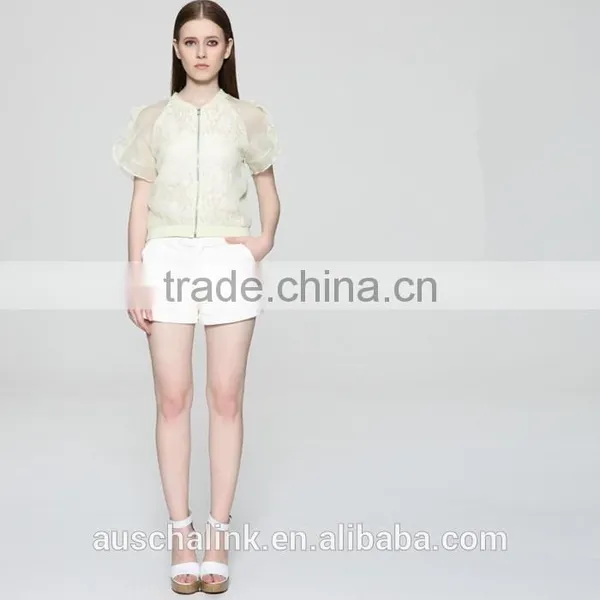 Hot Sale Summer Ladies Lightweight Short Style Silk Jacket OEM Service photo-3