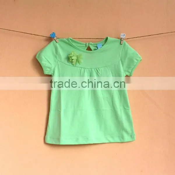 Wholesale Apparel High Quality Fashion Cotton Kids Girls t Shirt photo-3