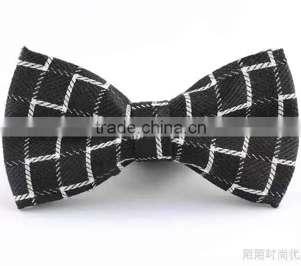 2015 Gentleman Wedding Party Tuxedo Bright Color Mens Bow Ties Pre-tied Adjustable Red Black Stripes Tartan Free Shipping photo-3