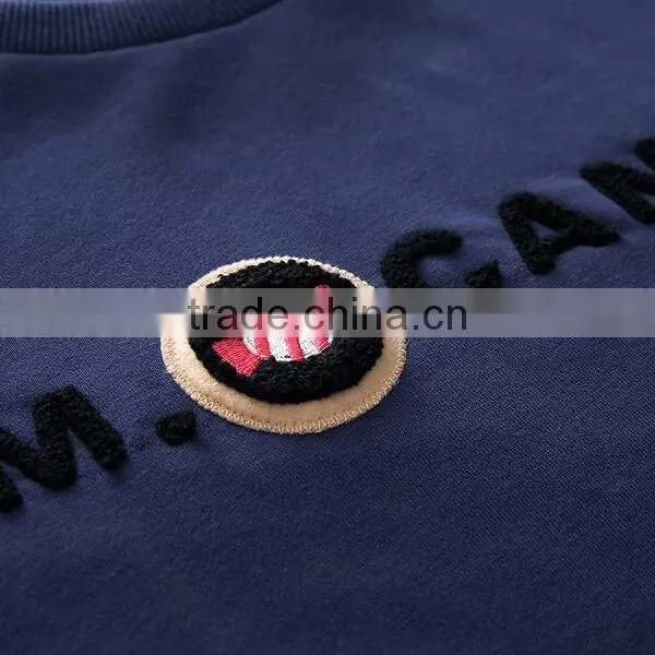 Fashion Design Embroidery Letters Soft Wearing Woman Long Sleeve Pullover Fleece Hoodie photo-2
