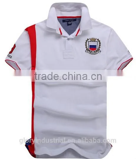 Summer Casual Flag Slim Fit Baseball Embroidery Man Polo T-shirt Wholesale photo-6