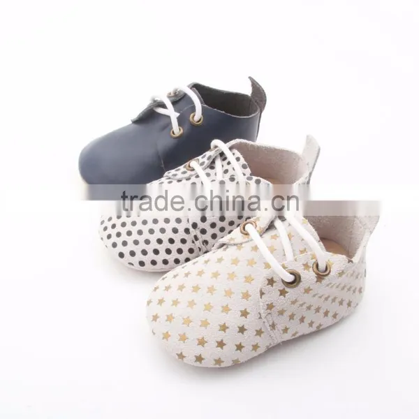 2017 Handmade Infant Leather Baby Oxford Shoes photo-2