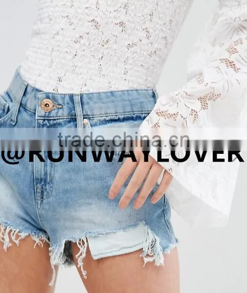Runwaylover High Waist Sexy Ladies Denim Shorts photo-3