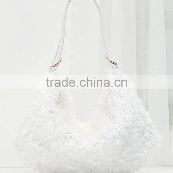 European Style 2017 Fashion Artificial Fur Handbag Beautiful Women's Winter Shoulder Bags photo-5