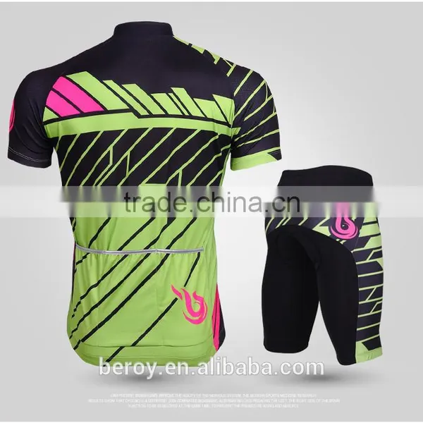 Mens Short Sleeve Cycling Skinsuit With Three Pockets,quick Dry Mountain Bike Garment photo-2