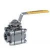 China Suppliers-2000wog 3-piece Type Mounting Pad Full Flow Ball Valve