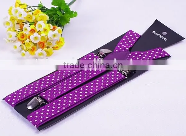 Polka Dot Braces Suspenders Elasticated Adjustable Polkadot Boys Girls 2.5cm/1" photo-6