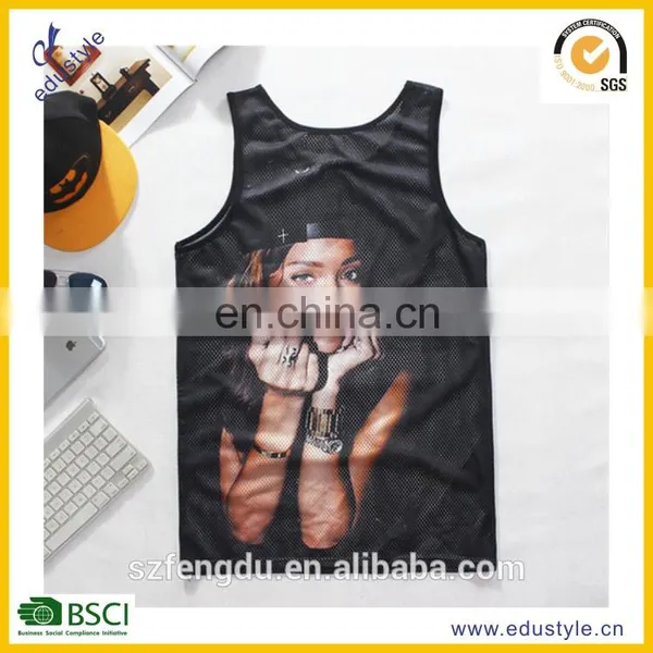 OEM/ODM Service Offer Sublimated Printing Men's Tank Top/running Singlet photo-3