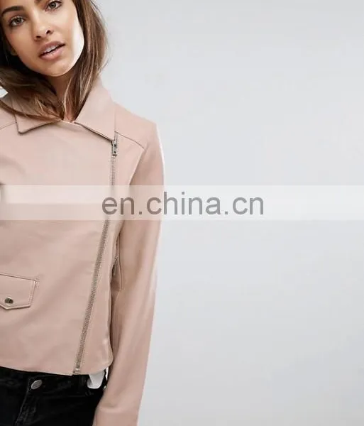 Manufacturer Price Custom Men Women Motorcycle pu Leather Jacket photo-4