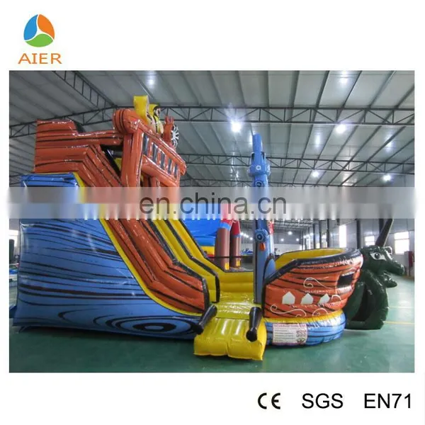 2016 Inflatable Pirate Bouncer House With Slide/ Pvc Bouncy Castle photo-2
