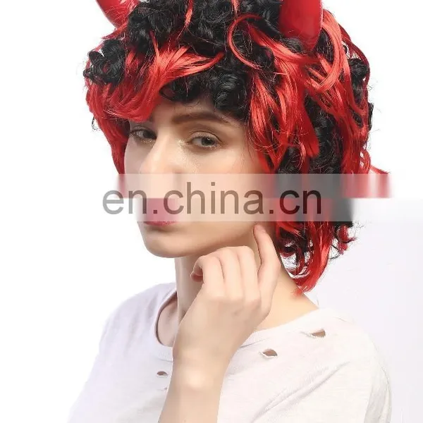 Carnival Lady's Wigs With Horns P-W194 photo-5