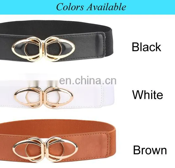 Grace Karin Women Ladies Girls Metal 1.5" Bow-Knot Buckle Stretchy Elastic Waist Belt Waistband CL010485 photo-6