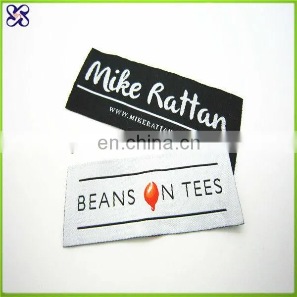 Polyester Yarn for Woven Label/designs of Woven Labels/t-shirt Woven Label and Tag