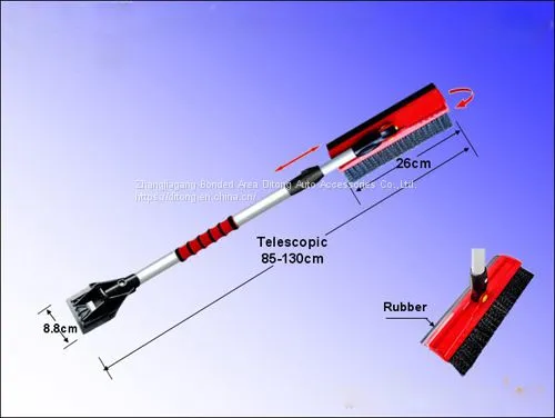 2 in 1 Telescopic 85-130cm Ice Scraper And Snow Brush photo-2