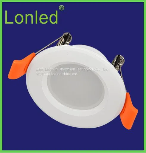 Ultrathin Aluminum Case 2.5 Inch 3W Recessed LED Downlight White+Silver/Silver--Lonled photo-4