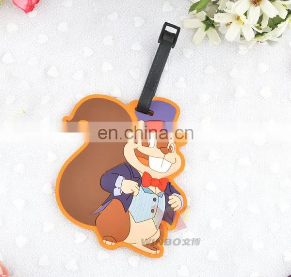 Customized 3D Cartoon Soft Rubber Bag Tag/ Pvc Luggage Tag photo-6