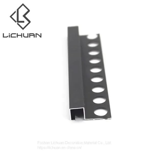 Popular Style Bathroom Ceramic Square Shape Metal Tile Trim