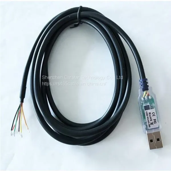 Кабель FTDI USB-RS485-WE-1800-BT, USB в RS485 последовательный, 1,8 м, 6 футов Usb-rs485-1800-bt Ft232 Usb Rs485 кабель с 6-ядерным проводом на конце FT232R