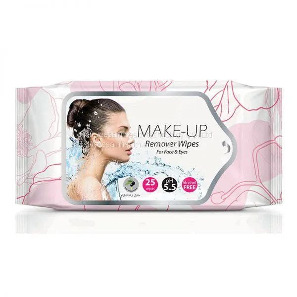 Deep Clean Girl Women Use Skin Care Face Organic Makeup Remover Wet Wipes Tissue Package 20pcs Competitive Price