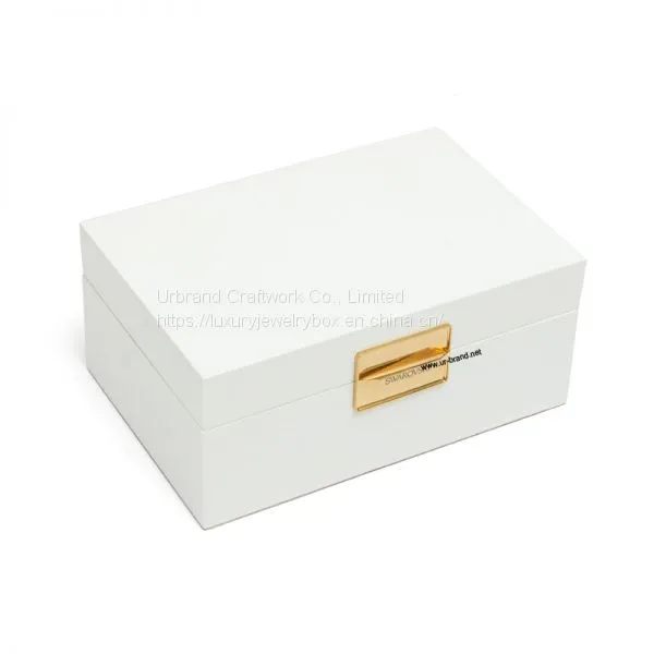 Different Design Low Price High-Quality Glossy White Empty Jewelry Ring Display Box With Your Logo Urbrand photo-3