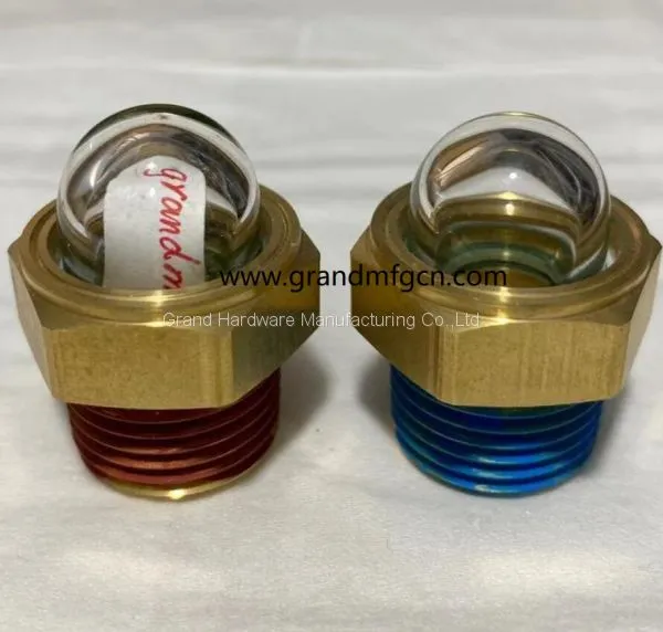 Heavy Duty NPT 1/2 Inch Male Thread Oil Level Sight Glasses Hemispheric Oil Gauge Indicators photo-3